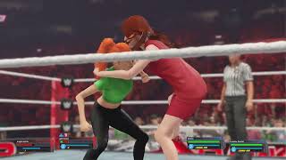 Wwe 2K23 Vickie And Frankie Foster Vs Girlfriend And Angel Salvia Tag Team