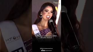 Winning Answer Miss Face of Humanity 2024 from 🇧🇷 #beautypageant #brazil #brasil #brazilian #shorts Winning Answer Miss Face of Humanity 2024 from 🇧🇷 #beautypageant #brazil #brasil #brazilian #shorts