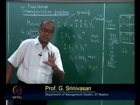 Mod-09 Lec-38 Transportation and Distribution Models(continued)