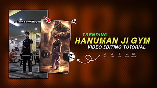 Trending Hanuman Ji Gym Video Editing Tutorial | Sanatani Funk Song Reels Editing screenshot 5