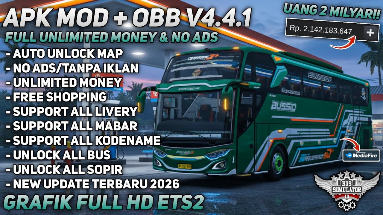 ОБНОВЛЕНИЕ BUSSID 4.4.1!! APK + OBB BUSSID V4.4.1 НЕОГРАНИЧЕННЫЕ ДЕНЬГИ НОВЕЙШАЯ ВЕРСИЯ 2026 | РА...