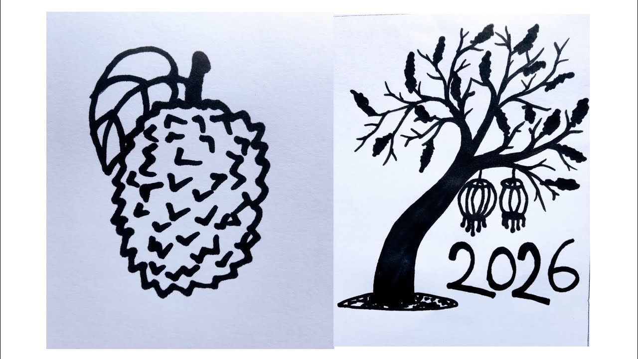 5 Art with pencil \\ step by step 