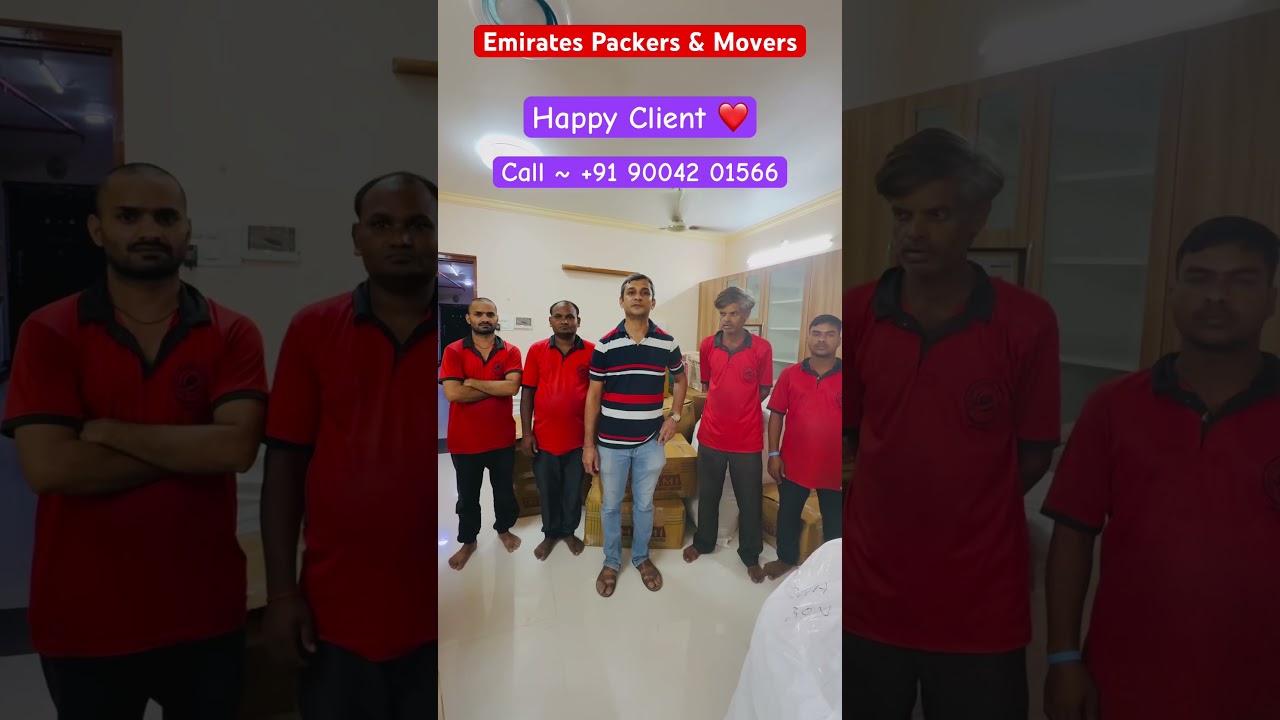Happy Client of Emirates packers & Movers 