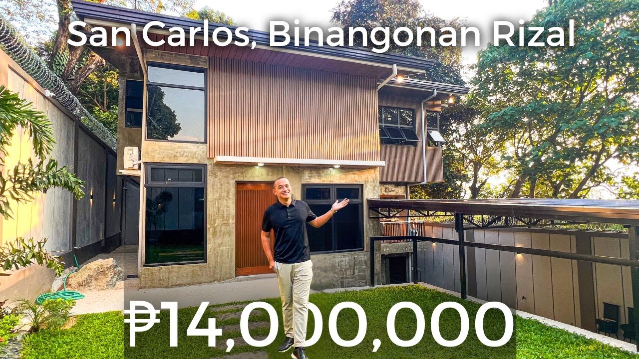 Экскурсия по дому № 413 | Уютный современный тропический дом с участком на продажу в Бинангонане,...