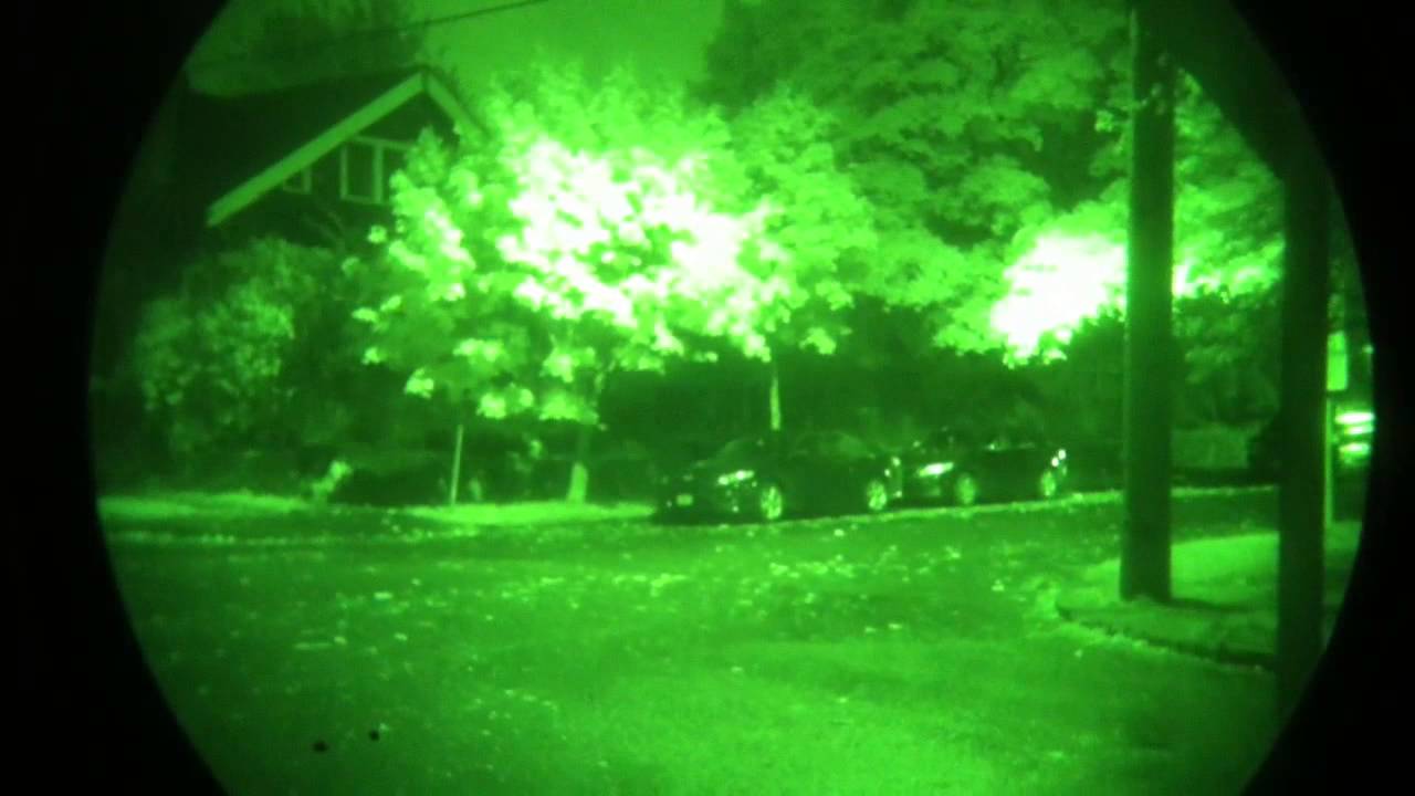 Testing the Chinese DBAL IR/Green laser at night with a PVS14
