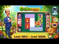Gardenscapes Level 18511 Level 18520 All Puzzles Satisfying 