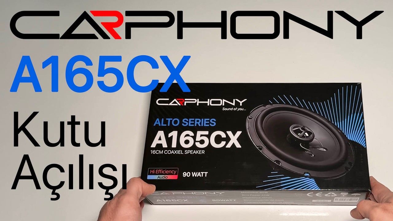 Carphony A165CX Kutu Açılışı | Koaksiyel Hoparlörde İlk İzlenim