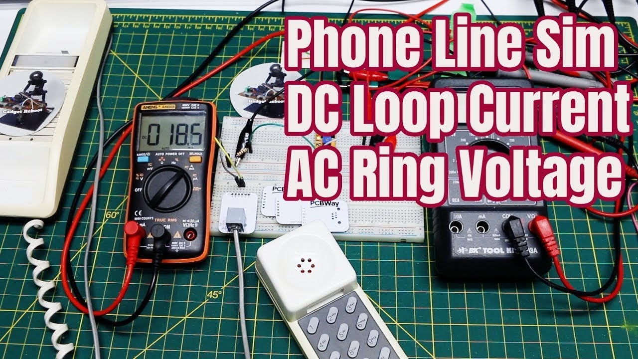 Phone Line Simulator DC Loop Current and AC Ring Voltage Experiments YouTube