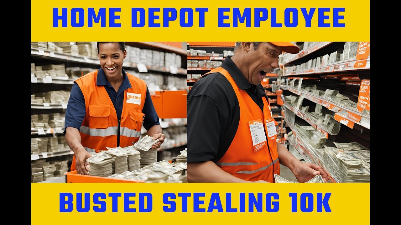 HOME DEPOT EMPLOYEE BUSTED STEALING 10K - YouTube
