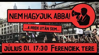Nem hagyjuk abba a Pride után sem!