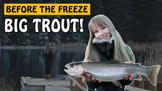 We Tried Catching Trout Before The Lakes Freeze | Fishing with Rod #troutfishing #trout #fishing