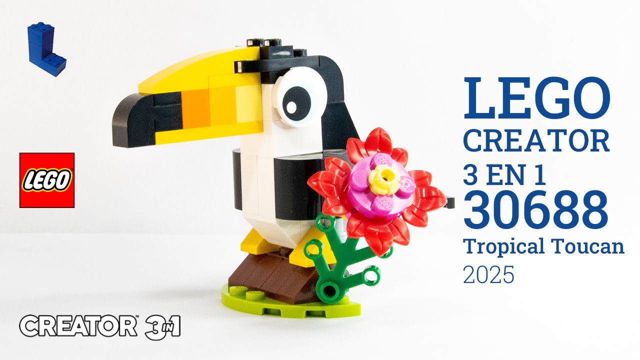 LEGO - CREATOR 3 EN 1 - Tropical Toucan - Polybag - 30688 - 2025