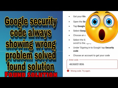 Found solution for google security code problem always showing wrong 🤩