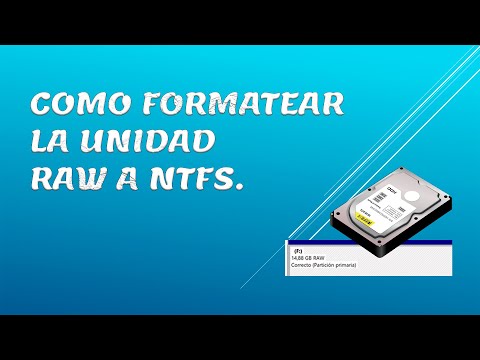 Video: Cómo Formatear Un Disco Con NTFS