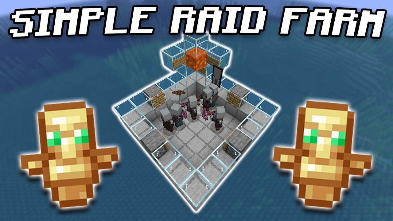 Building a SUPER SIMPLE BUT EFFECTIVE RAID FARM in Minecraft Survival ...