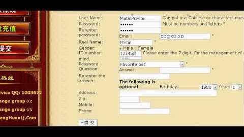 Metin2 HOW TO REGISTER MengHuanLj Private Server [Translated in English] Tutorial [Awesome P server]