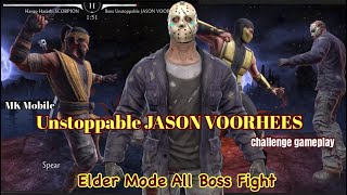 Mk Mobile Unstoppable Jason Voorhees Challenge Gameplay Elder Mode All Boss Fight
