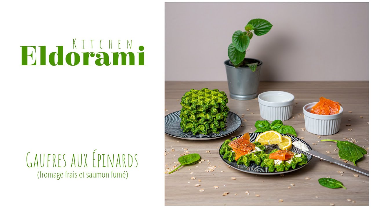 Gaufres vertes aux épinards | Ou comment faire manger des légumes aux enfants !
