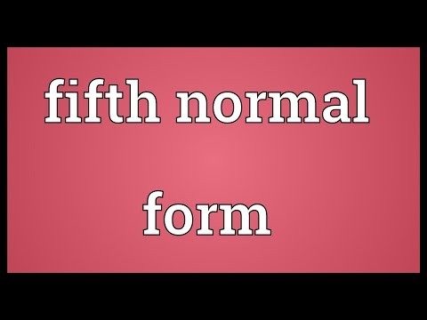 Fifth normal form