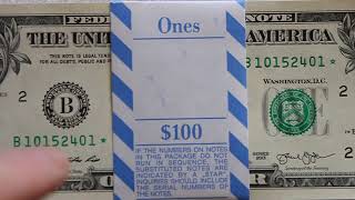 100 Consecutive New York $1 Star Notes