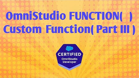 OmniStudio Functions | OmniStudio Formulas| FUNCTION() |Custom Function |Callable Interface | Part 3