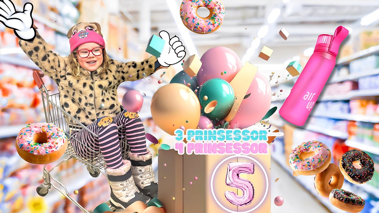 Familjebråk, presenter och en galen pappa.. LO FYLLER 5år DEL 1 🥳🤯🍩 - 3prinsessor VLOGG💕