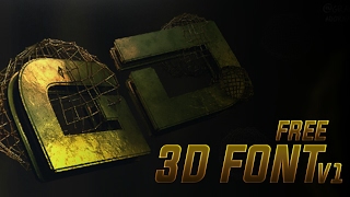 FREE 3D font Pack | Instructions are in description| Photoshop screenshot 2