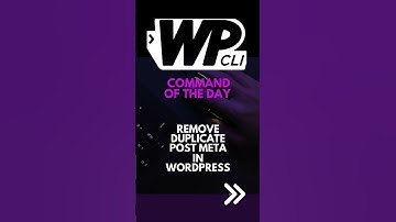 WP-CLI Power: Delete Duplicate Post Meta & Clean WordPress Database FAST! #WPCLI #WordPress