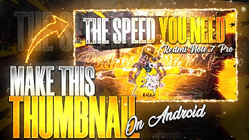 Make this amazing Pubg Mobile Montage Thumbnail on Android !