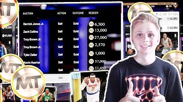 NBA 2K19 MyTEAM HOW TO MAKE TONS OF MT FAST AND EASY!!!! BEST METHOD!!