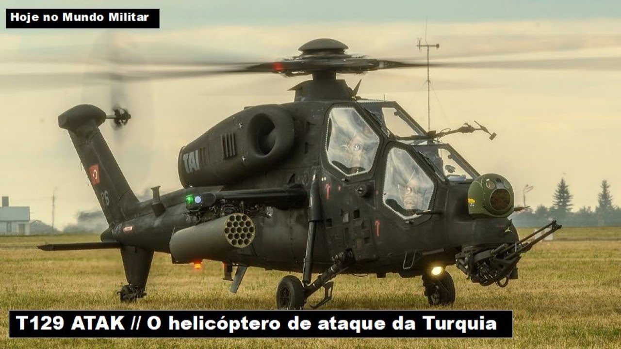 T129 ATAK, o helicóptero de ataque da Turquia - YouTube