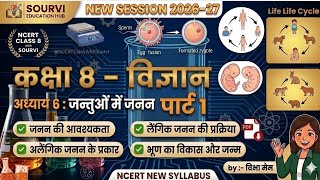 Class 8th|| Ncert science chapter 6||जंतुओं में जनन Part -1|| #hindimeadium