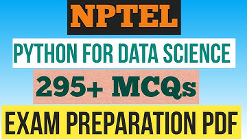Python for Data Science || NPTEL Exam Preparation MCQs 2025 #nptel2025 #nptelexam