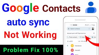 google contacts auto sync not working | how to fix auto sync not working in google contacts app screenshot 2