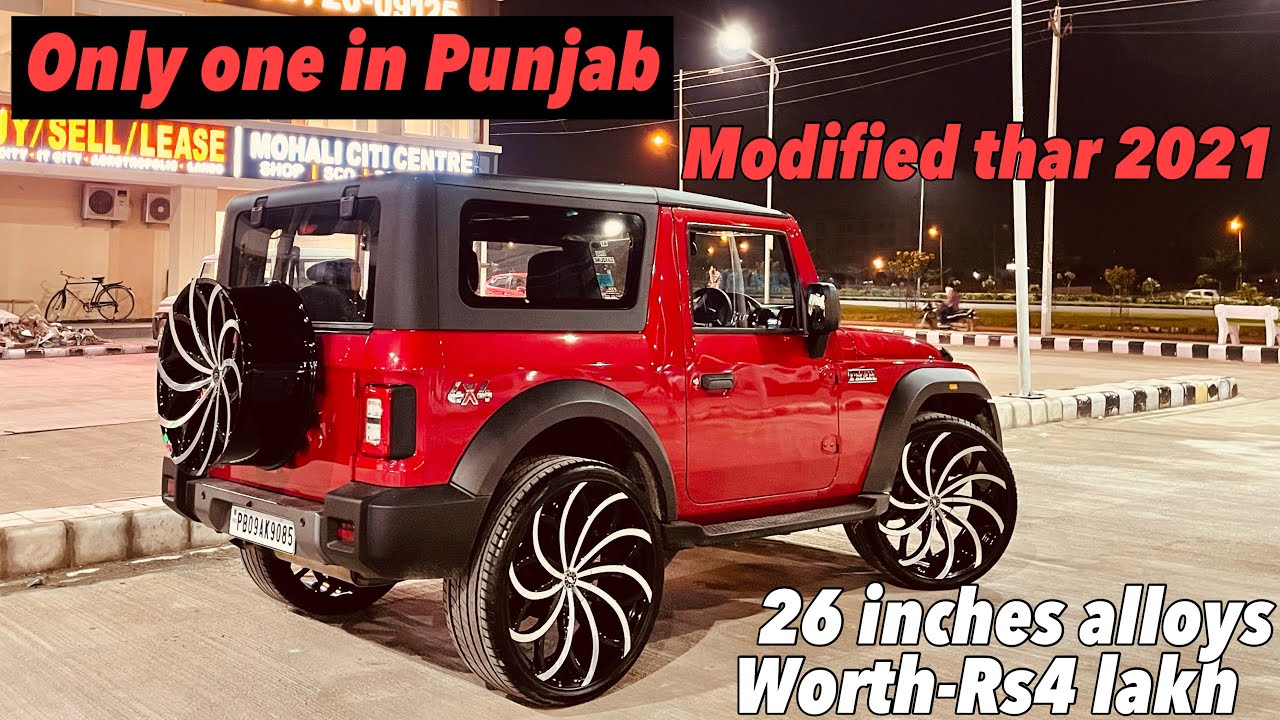 Thar Modified 28 Inch Alloy Wheels Thar Modified 2021 Punjab Car thar-modified-28-inch-alloy-wheels-thar-modified-2021-punjab-car