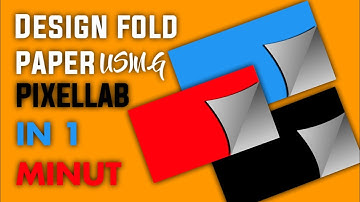 How to make folding paper using pixellab