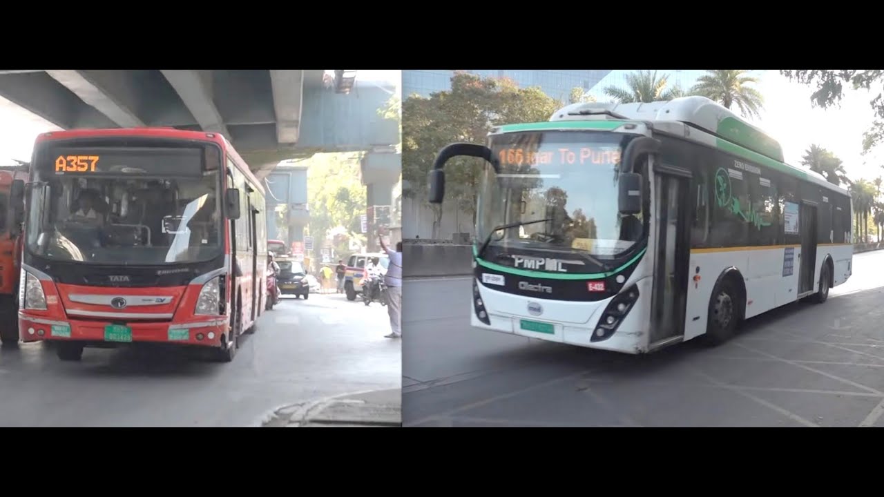 18 In 1 - Action Packed Videos Of BEST Buses & PMPL Buses Taken On Pleasant Evening In Mumbai & Pune