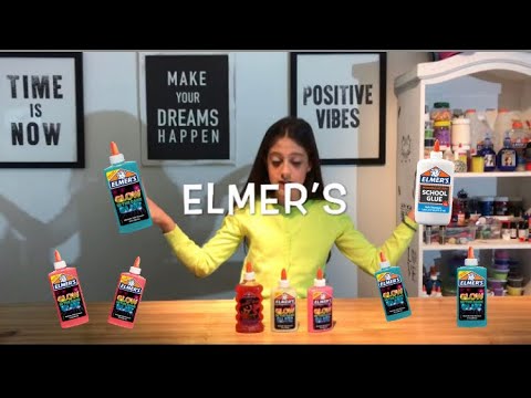 GLOW IN THE DARK GLUE Y GLITTER GLUE - ELMERS - YouTube