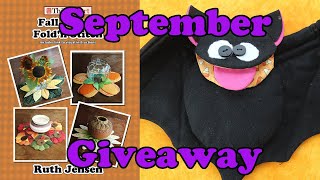 FREE Bat Decoration Pattern + Quilt Competition! 🦇 | Win Our Fall Fold’n Stitch Book