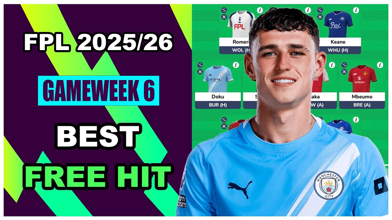 FPL Gameweek 6: BEST FREE HIT TEAM | Fantasy Premier League Tips 2025/26