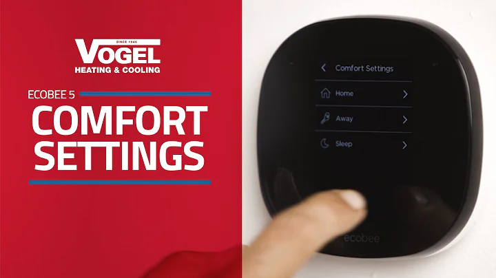 Ecobee 5 Thermostat | Comfort Settings | Vogel Hea...