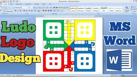 How to Creat ludo logo design in MS Wrod in urdu || logo Design in MS Word
