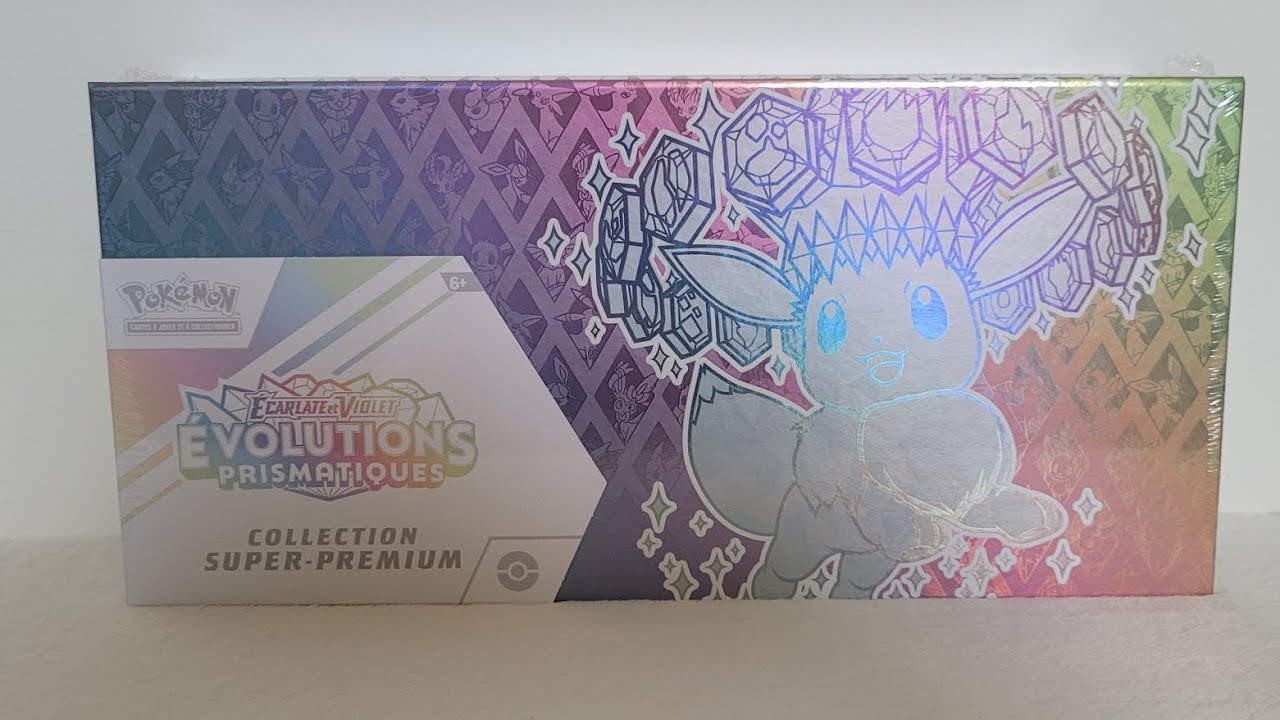 Ouverture du Coffret Collection Super-Prenium Pokemon Ecarlate et Violet Évolution Prismatique #1 