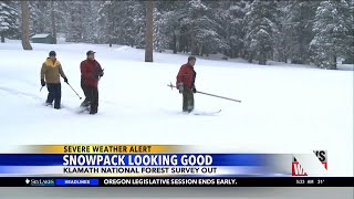 Klamath National Forest says snowpack is looking good