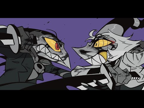【手書き】Helluva Boss Animation ( Striker x Blitzo ) 繪製：Devil_K / 歌曲：フォニイ ( Phony )