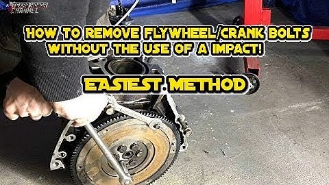 How to remove flywheel bolts without an impact (EASIEST METHOD)