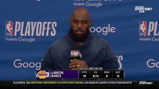 Lebron On Teaming Up With Bronny In A Playoff Game I Was On The Floor With My Son In A Playoff Gm