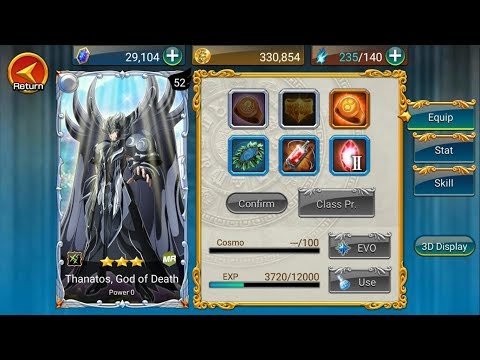 Guía Saint Seiya Zodiac Brave ;  Thanatos