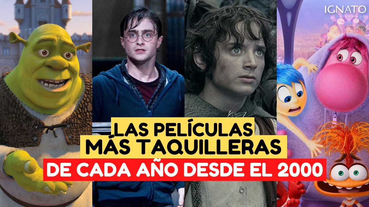 LAS PELÍCULAS MÁS TAQUILLERAS DE CADA AÑO DESDE EL 2000