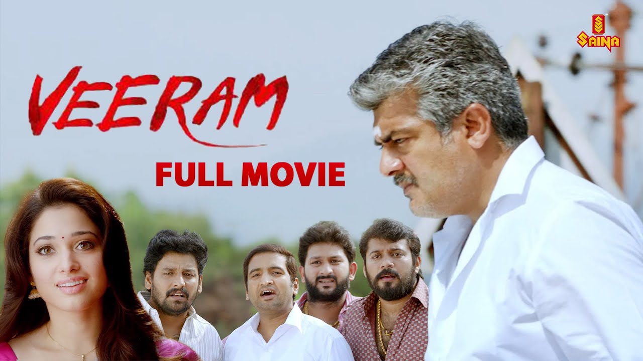 VEERAM 4K Full Movie  Ajith Kumar  Tamannaah  Santhanam  Nassar  AtulKulkarni